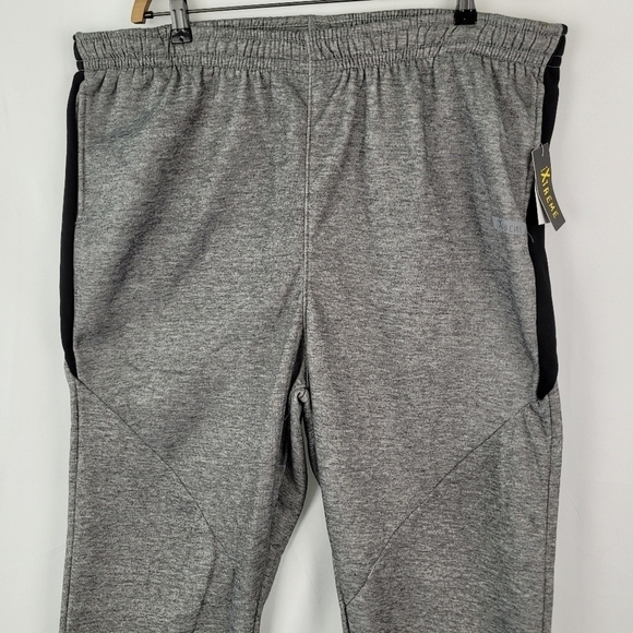 NWT Xtreme Men's Sweatpants Joggers Gray/Black Size XXL Slight Defect See Pic - Picture 2 of 12